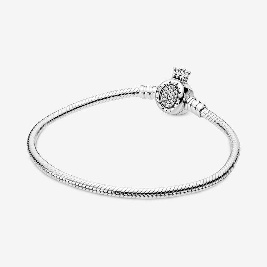 Pandora Moments Crown O Clasp Snake Charms Silber | MYTZKB-862