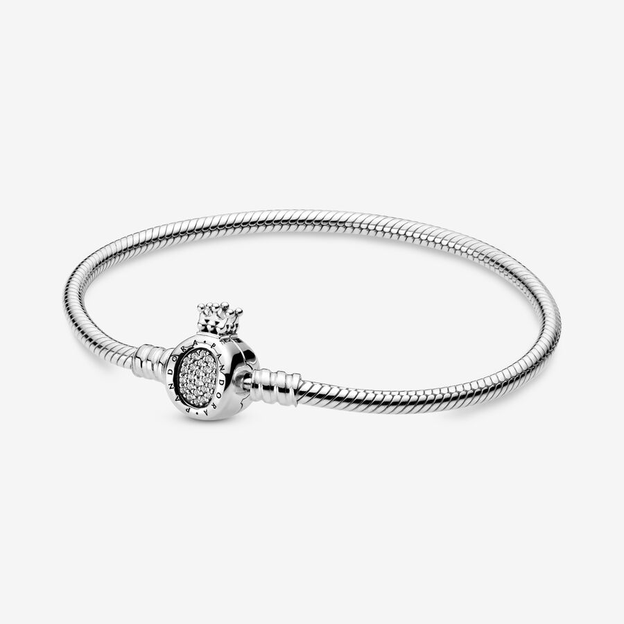 Pandora Moments Crown O Clasp Snake Charms Silber | MYTZKB-862