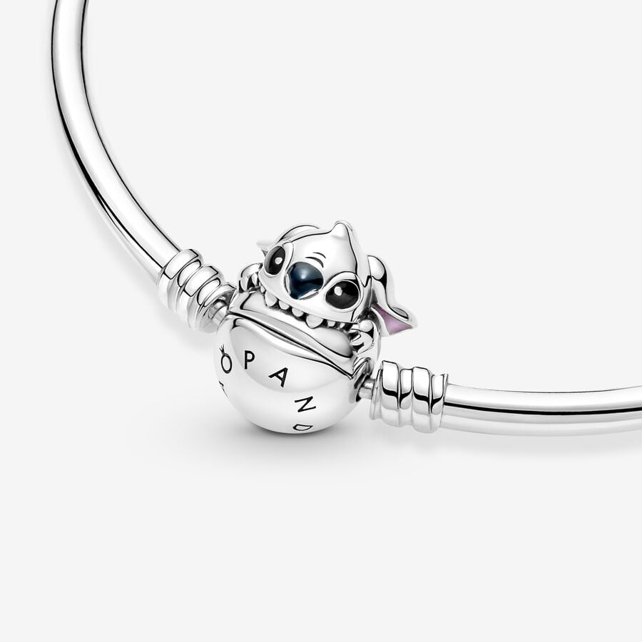 Pandora Moments Disney Stitch Biting Clasp Charms Silber | VAFNPT-468