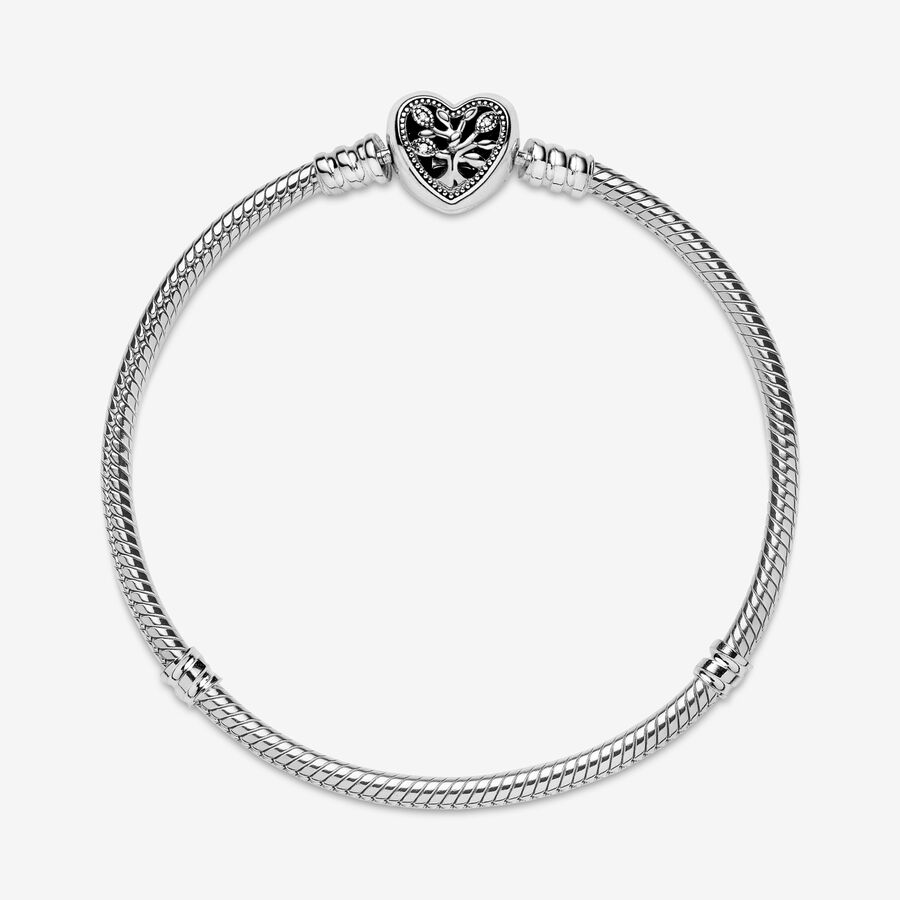 Pandora Moments Family Tree Clasp Snake Charms Silber | QHYNJW-297