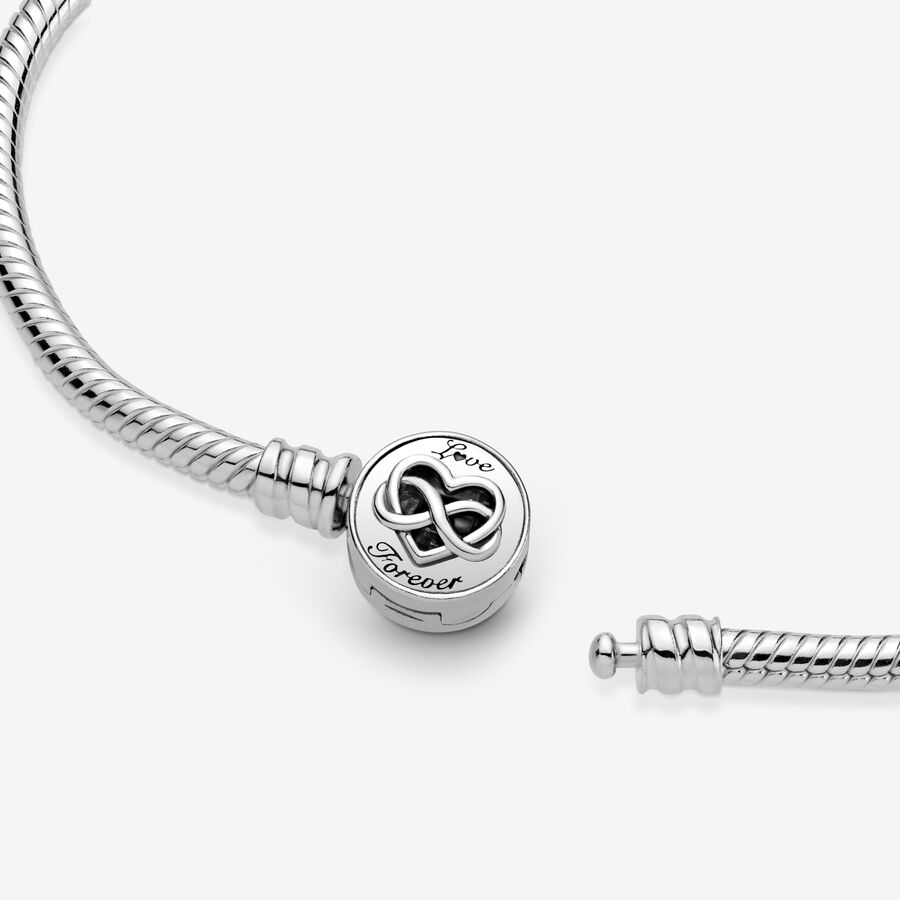 Pandora Moments Infinity Clasp Snake Charms Silber | IYQAGE-107