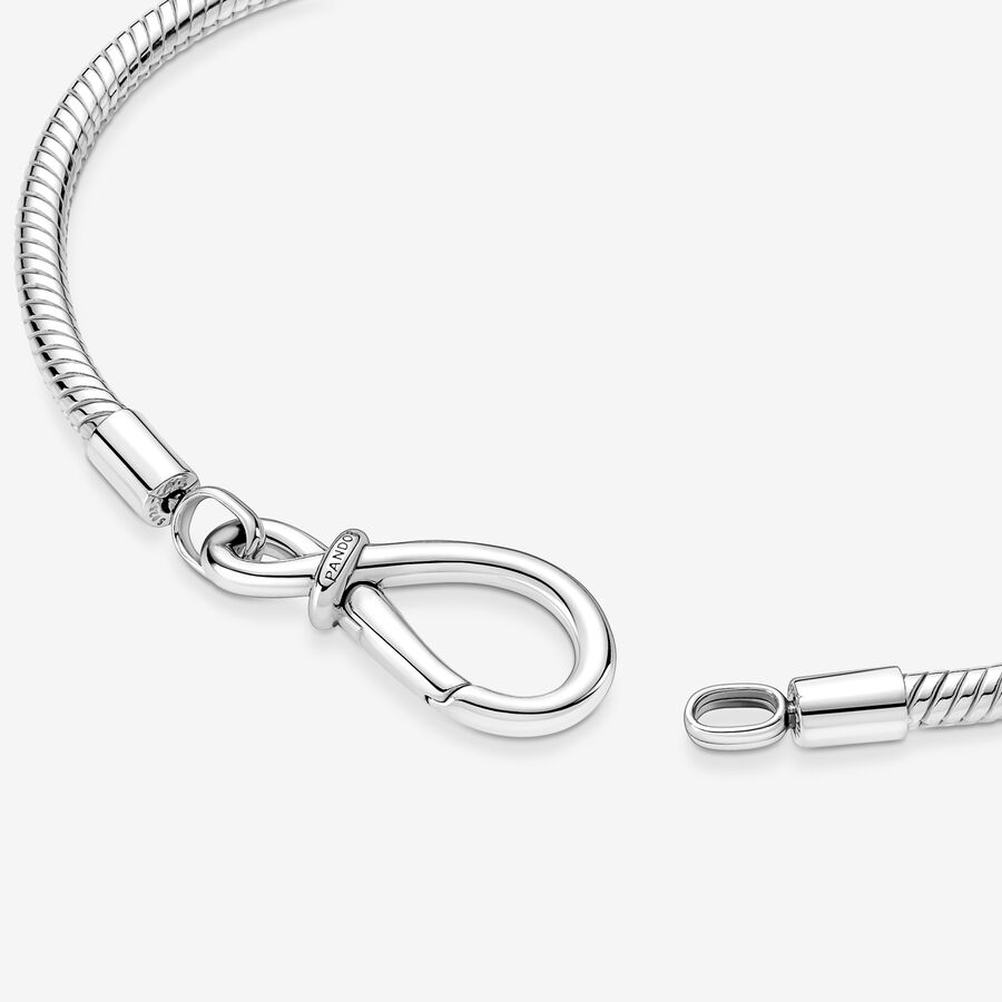 Pandora Moments Infinity Knot Snake Charms Silber | SUOTWP-634