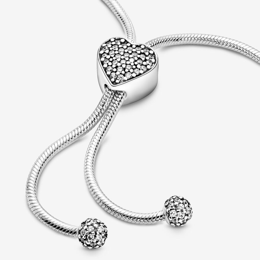 Pandora Moments Pave Clasp Snake Slider Gleiten Silber | IPOCRJ-465