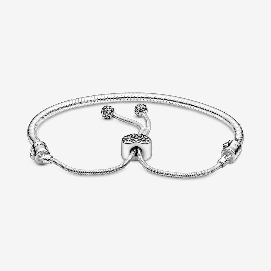 Pandora Moments Pave Clasp Snake Slider Gleiten Silber | IPOCRJ-465