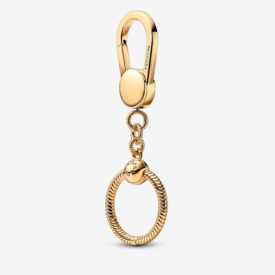 Pandora Moments Small Bag Holder Charms Gold | OKSFPR-824