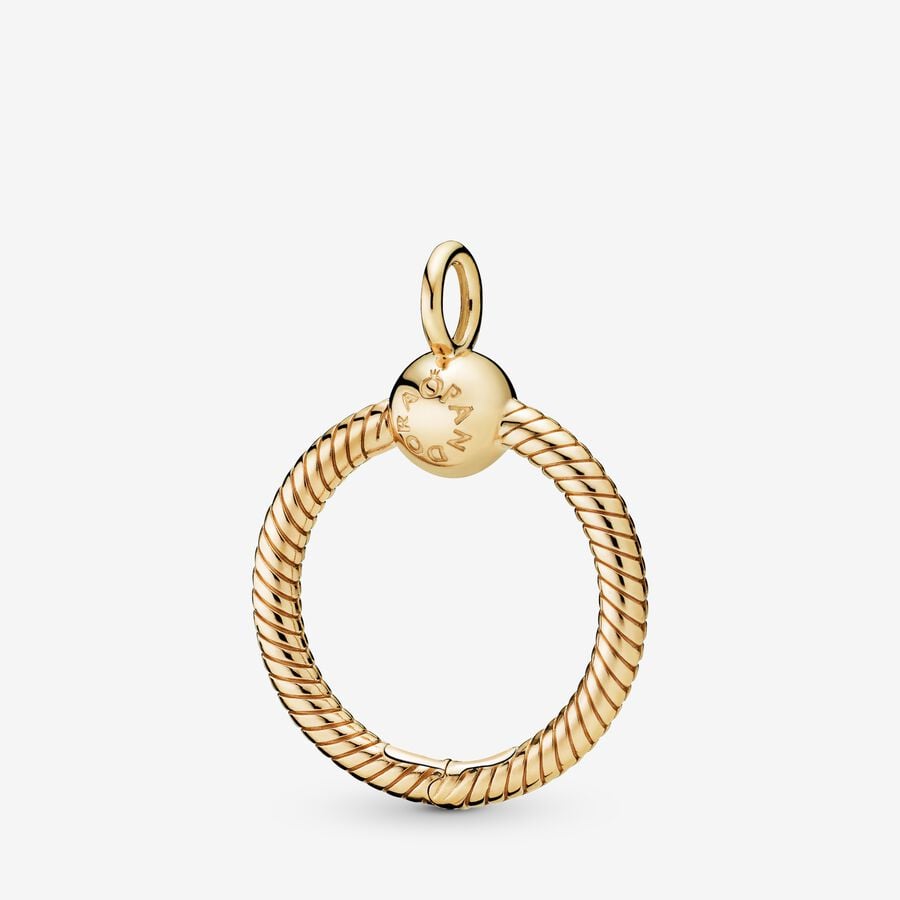 Pandora Moments Small O Charms Gold | GMLSYX-973