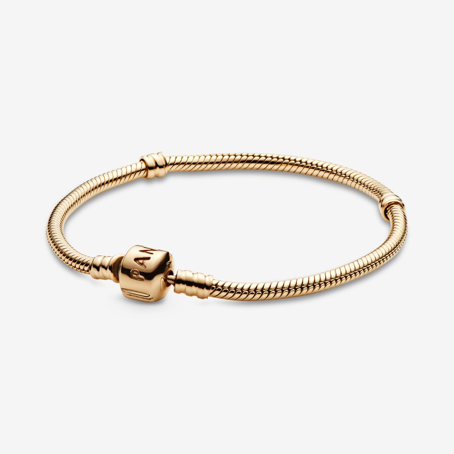 Pandora Moments Snake Kette Gold | UJFIGZ-317