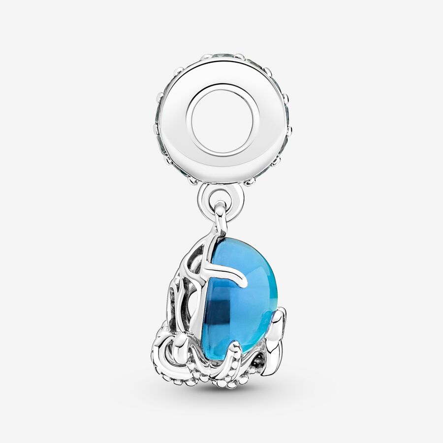 Pandora Murano Glass Cute Octopus Baumeln Silber | GBINLA-950