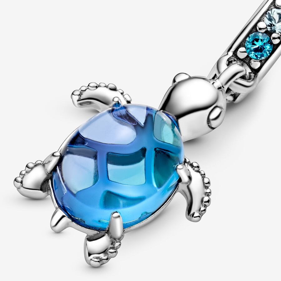 Pandora Murano Glass Sea Turtle Baumeln Silber | GZDNKW-659