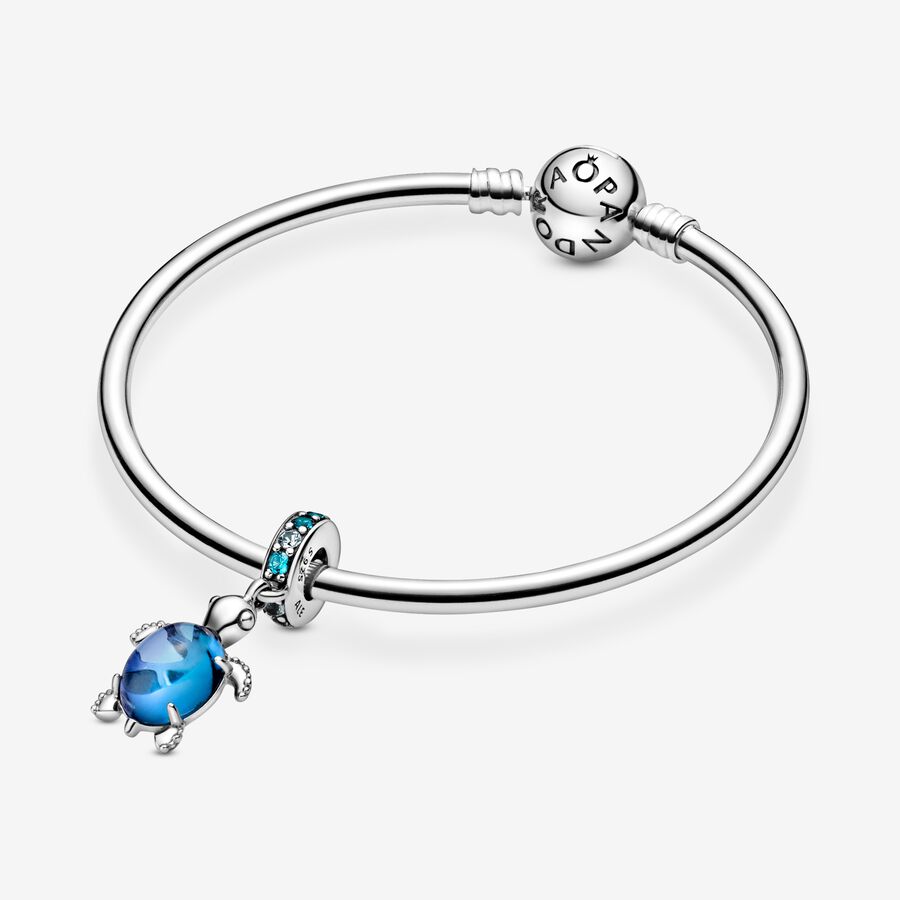 Pandora Murano Glass Sea Turtle Baumeln Silber | GZDNKW-659