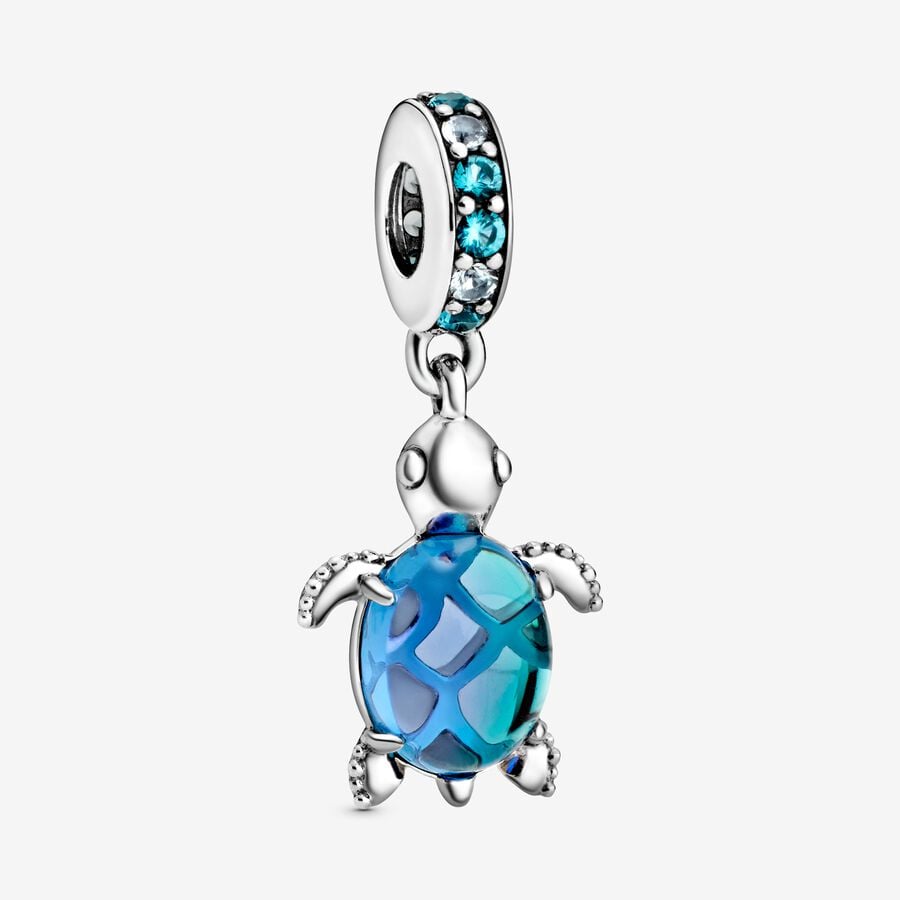 Pandora Murano Glass Sea Turtle Baumeln Silber | GZDNKW-659