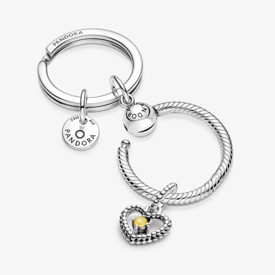 Pandora November Birthday Key Holder Charms Mehrfarbig | KPXCDT-756