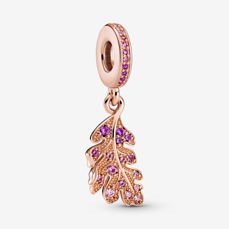 Pandora Oak Leaf Baumeln Rosa Gold | EIGOZX-641