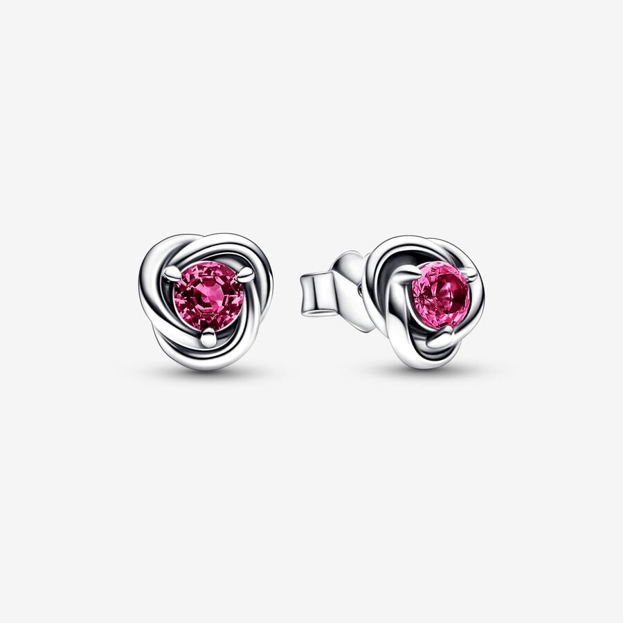 Pandora October Pink Eternity Circle Zucht Silber | UCEKBX-689