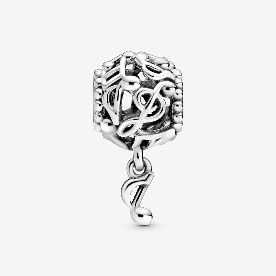 Pandora Openwork Music Notes Baumeln Silber | EZUGMY-145