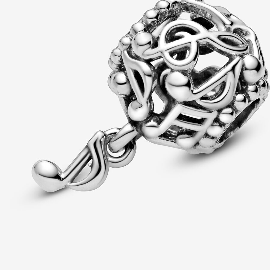 Pandora Openwork Music Notes Baumeln Silber | EZUGMY-145