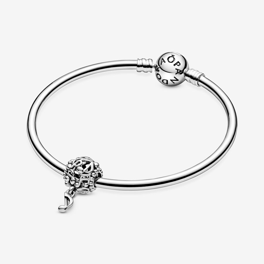 Pandora Openwork Music Notes Baumeln Silber | EZUGMY-145