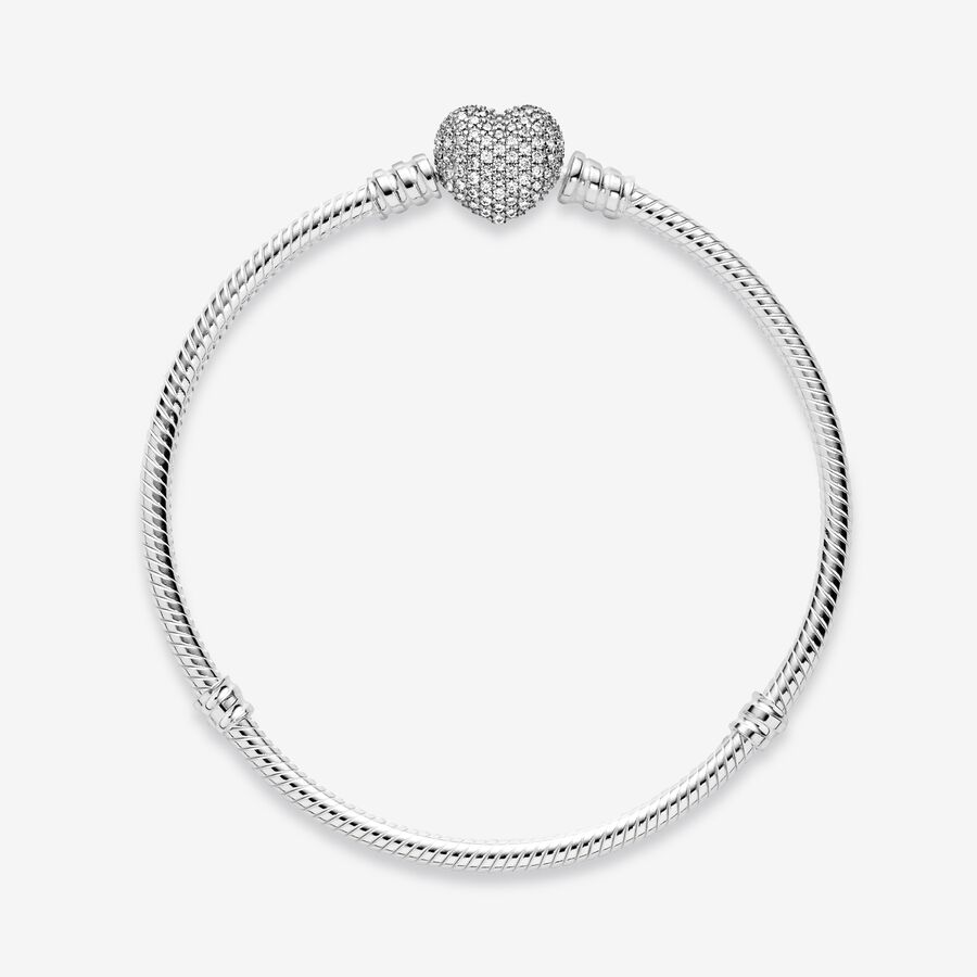 Pandora Pave with Cubic Zirconia Charms Silber | KMOCLR-978