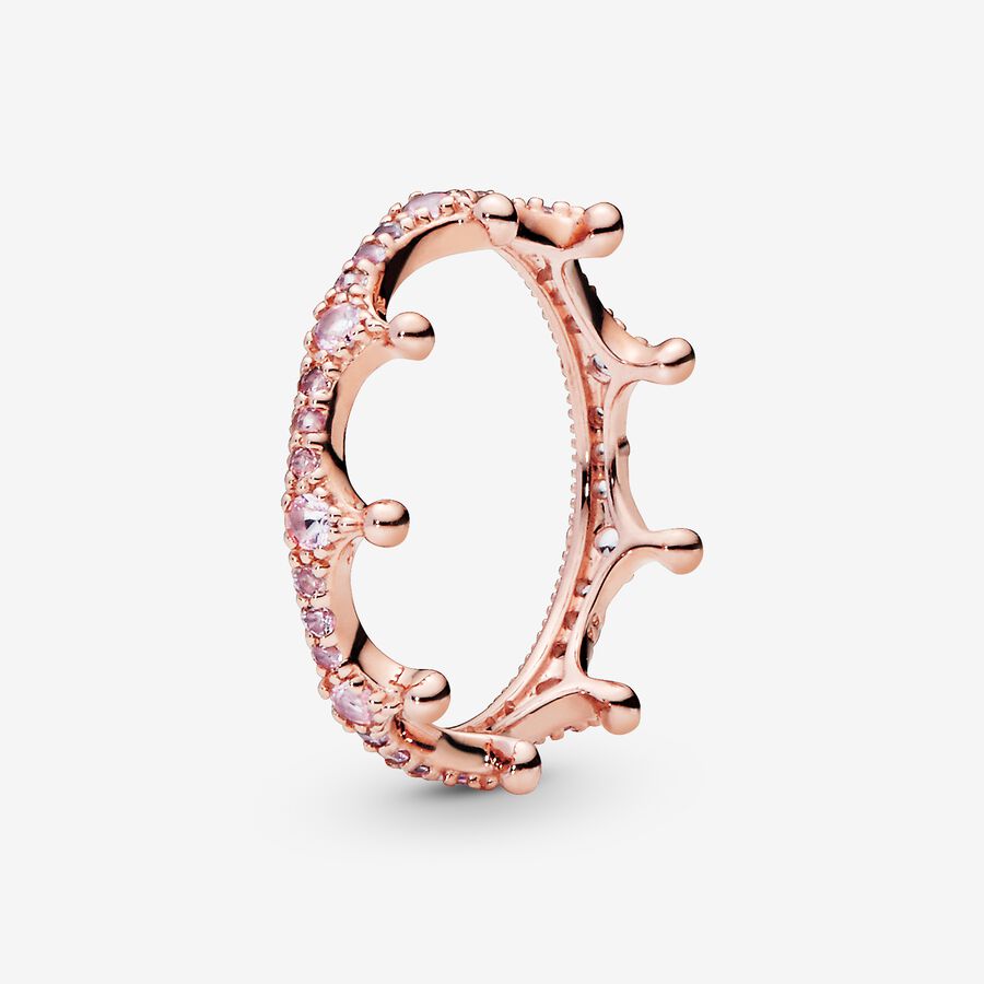 Pandora Pink Enchanted Crown in Stapelbar Rosa Gold | DIHZVM-698