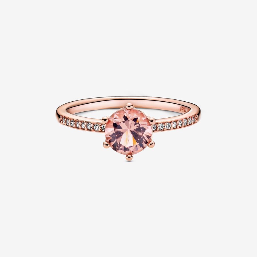 Pandora Pink Sparkling Crown Solitär Rosa Gold | HOLAUR-235