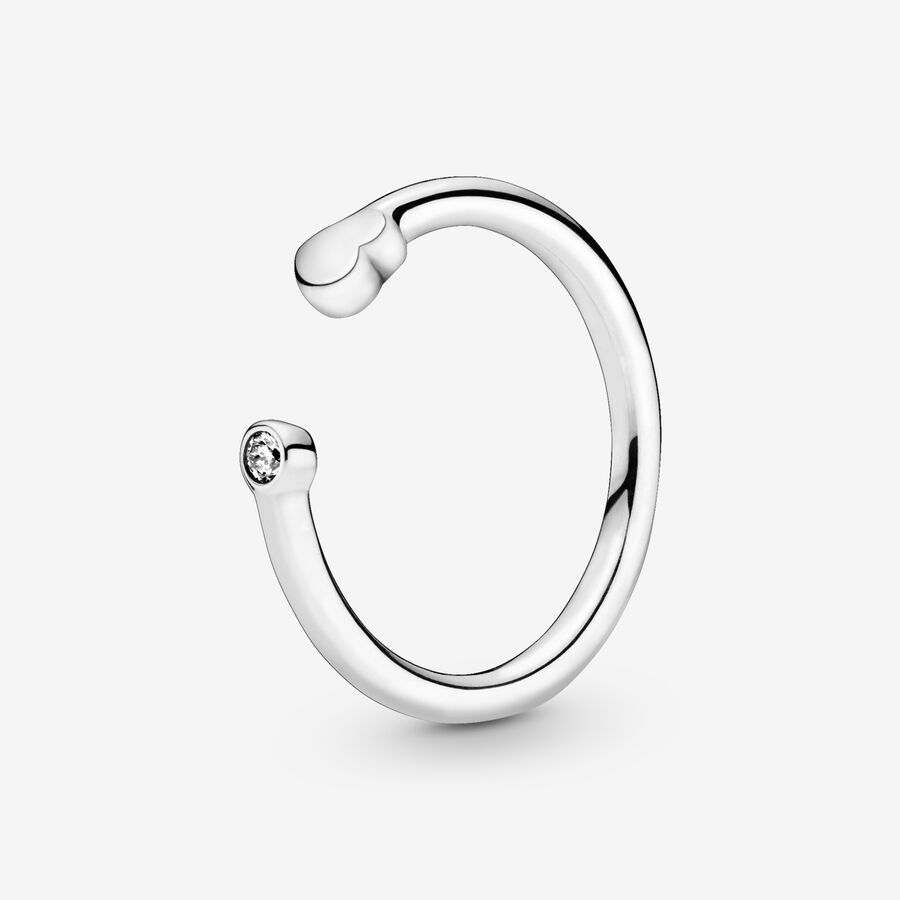 Pandora Polished Open Stapelbar Silber | ANCQWE-497