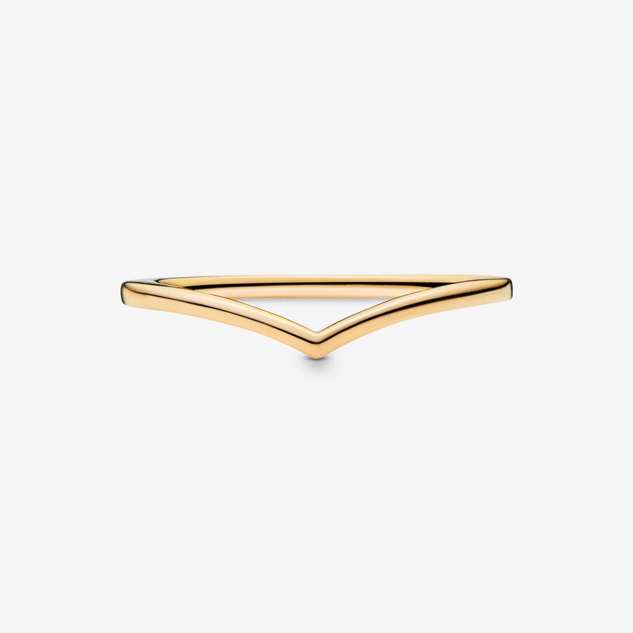 Pandora Polished Wishbone Stapelbar Gold | SRCXDG-280