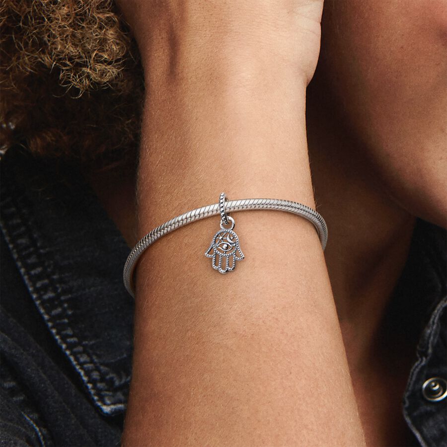 Pandora Protective Hamsa Hand Charms Silber | PTVHEB-092