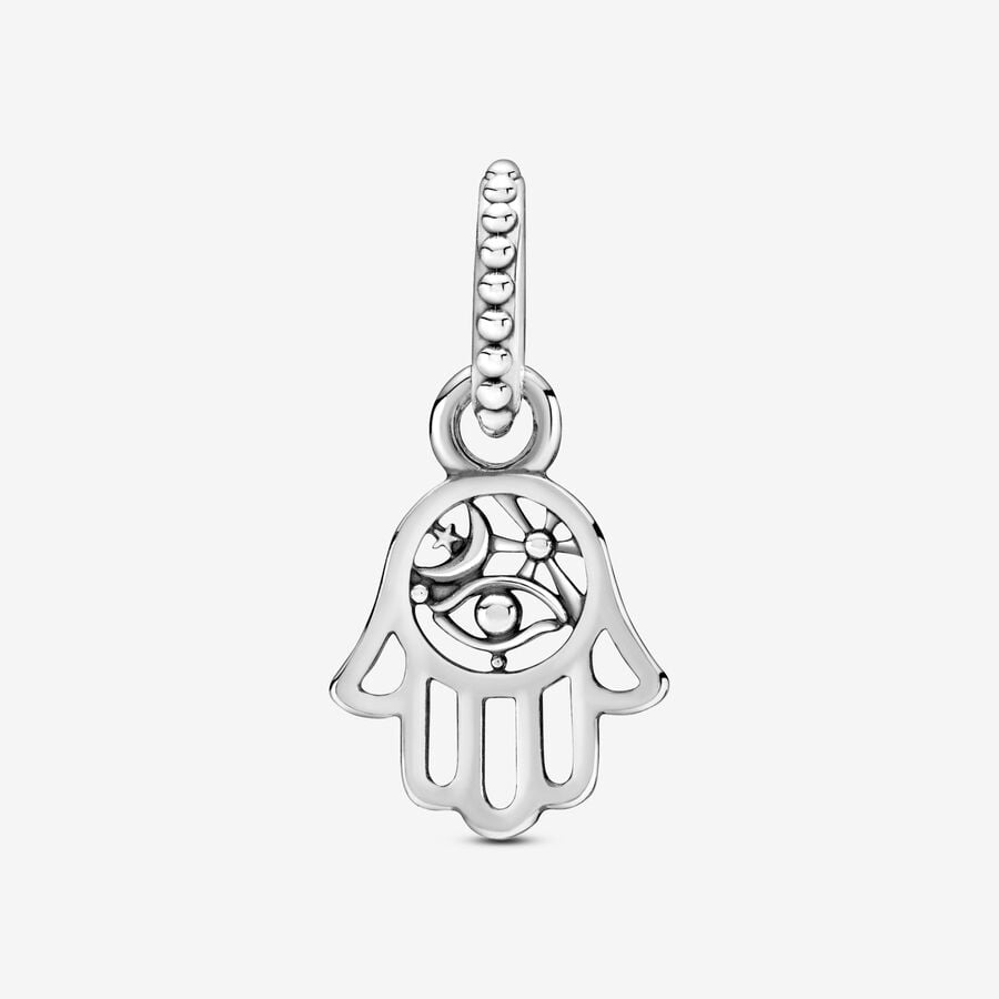 Pandora Protective Hamsa Hand Charms Silber | PTVHEB-092