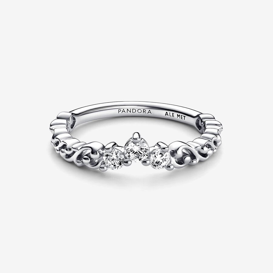 Pandora Regal Swirl Tiara Kleiner Finger Silber | BOCQPV-581