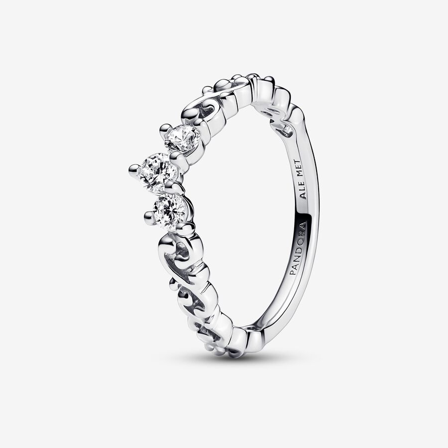 Pandora Regal Swirl Tiara Kleiner Finger Silber | BOCQPV-581