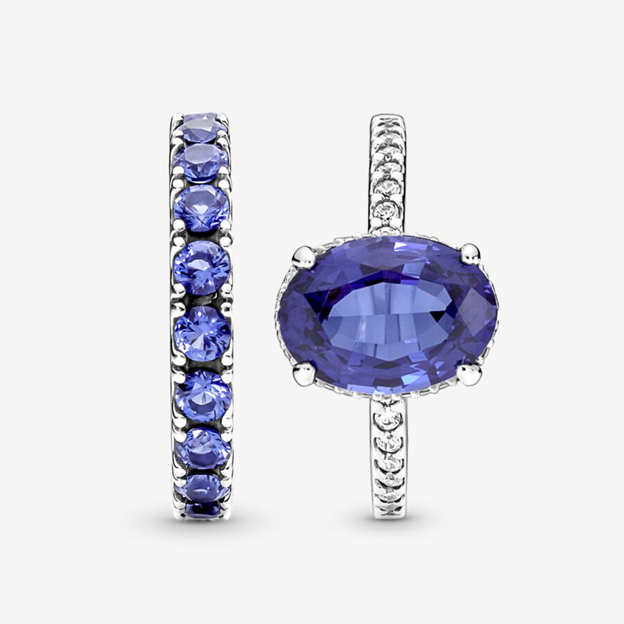 Pandora Shimmering Blue Ring-sets Mehrfarbig | FEQLVK-956