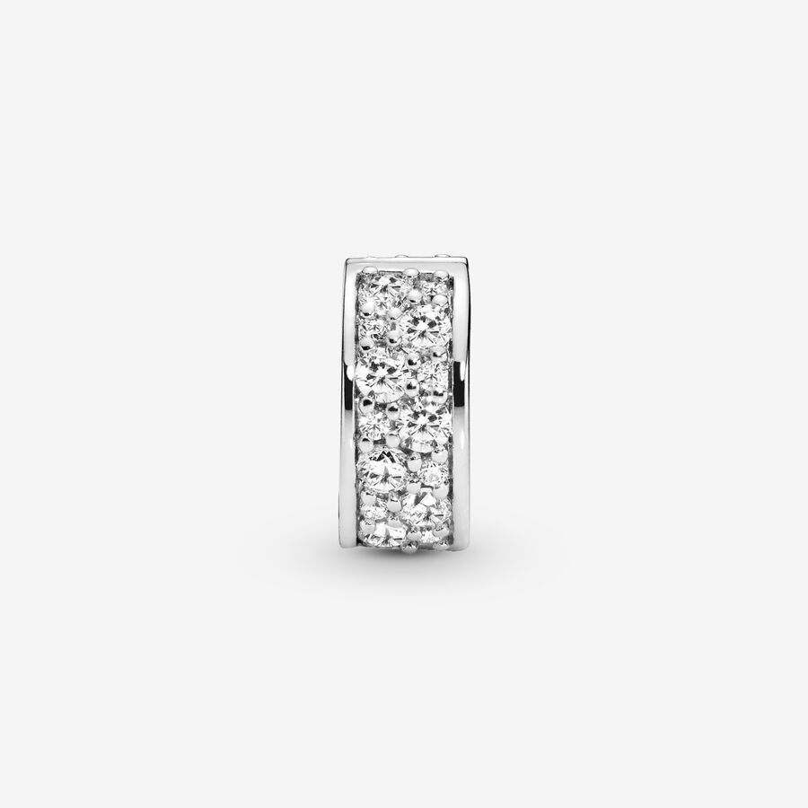 Pandora Shining Elegance Clip with Clear CZ Klammern Silber | QKTMCN-501