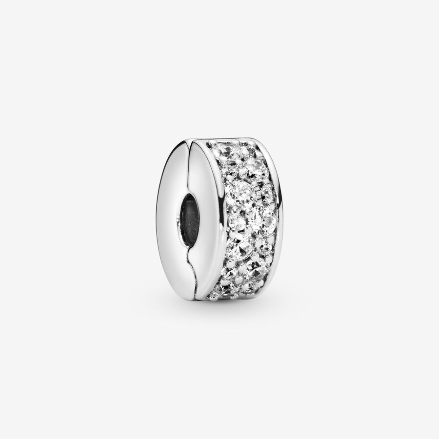 Pandora Shining Elegance Clip with Clear CZ Klammern Silber | QKTMCN-501