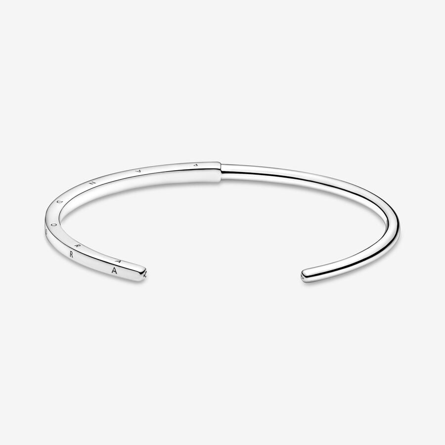 Pandora Signature I-D Open Armreifen Silber | WEUOYS-268