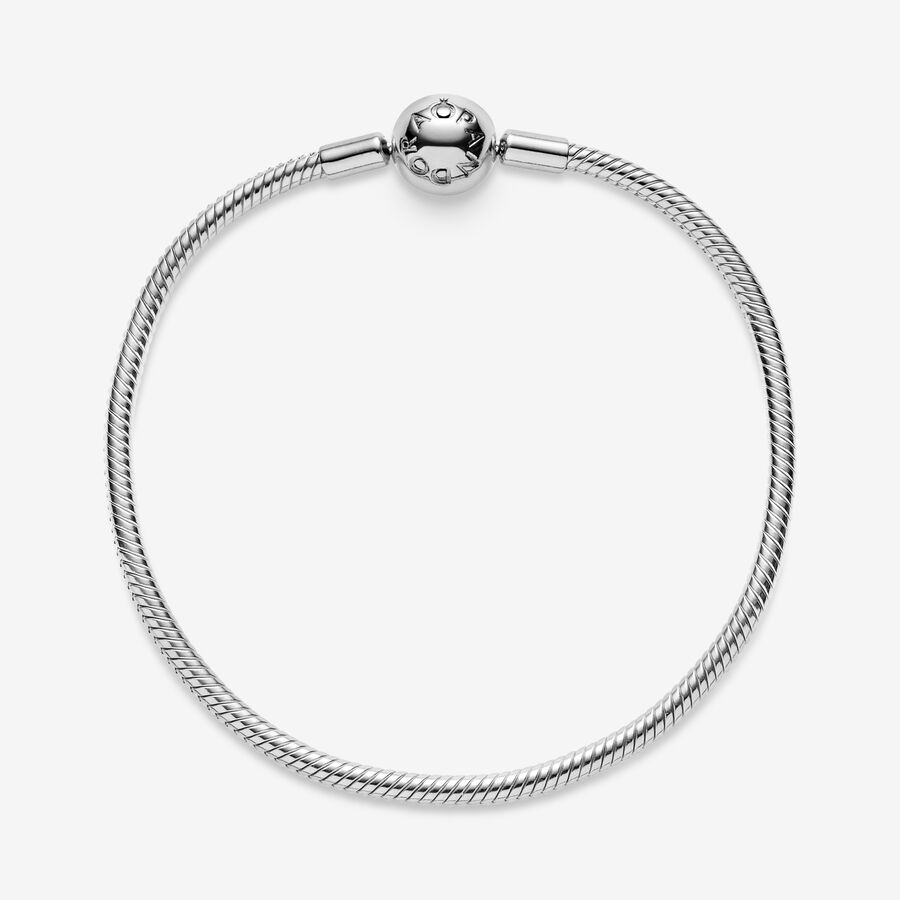 Pandora Smooth Clasp Charms Silber | LCBSWH-192