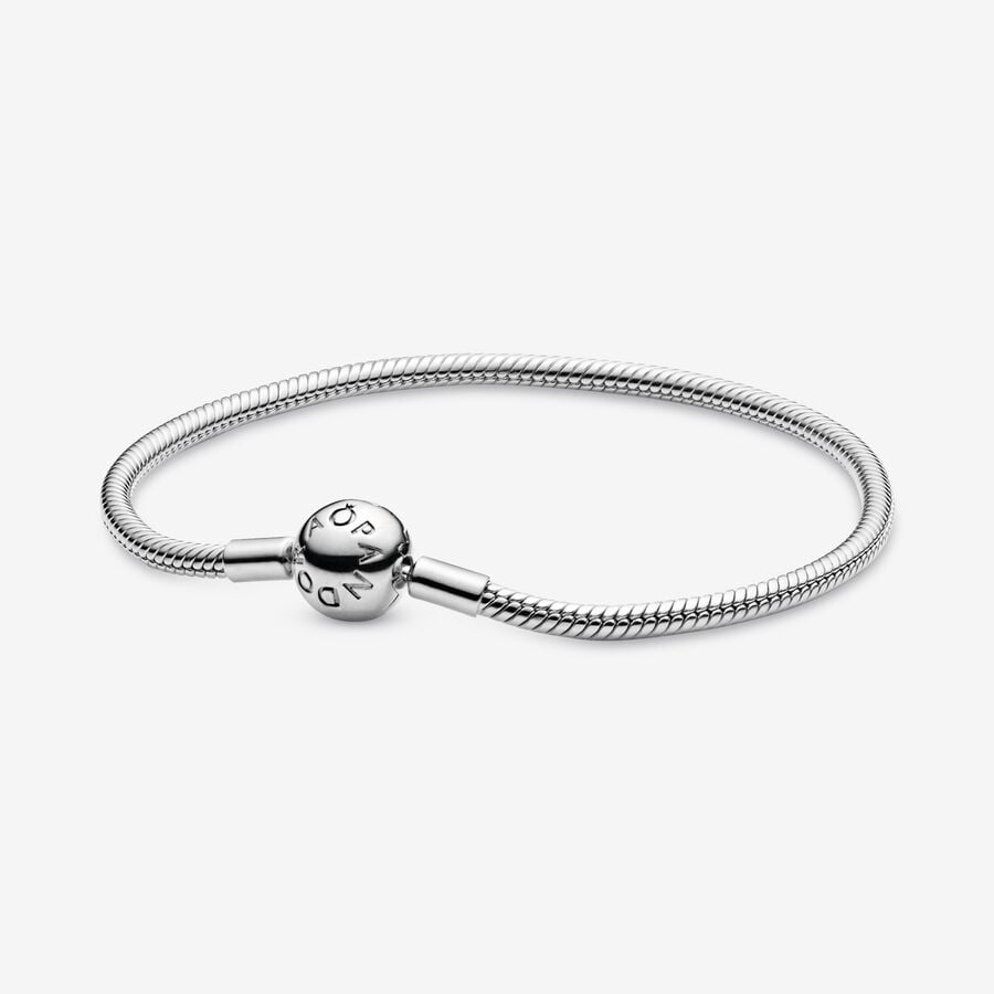 Pandora Smooth Clasp Charms Silber | LCBSWH-192