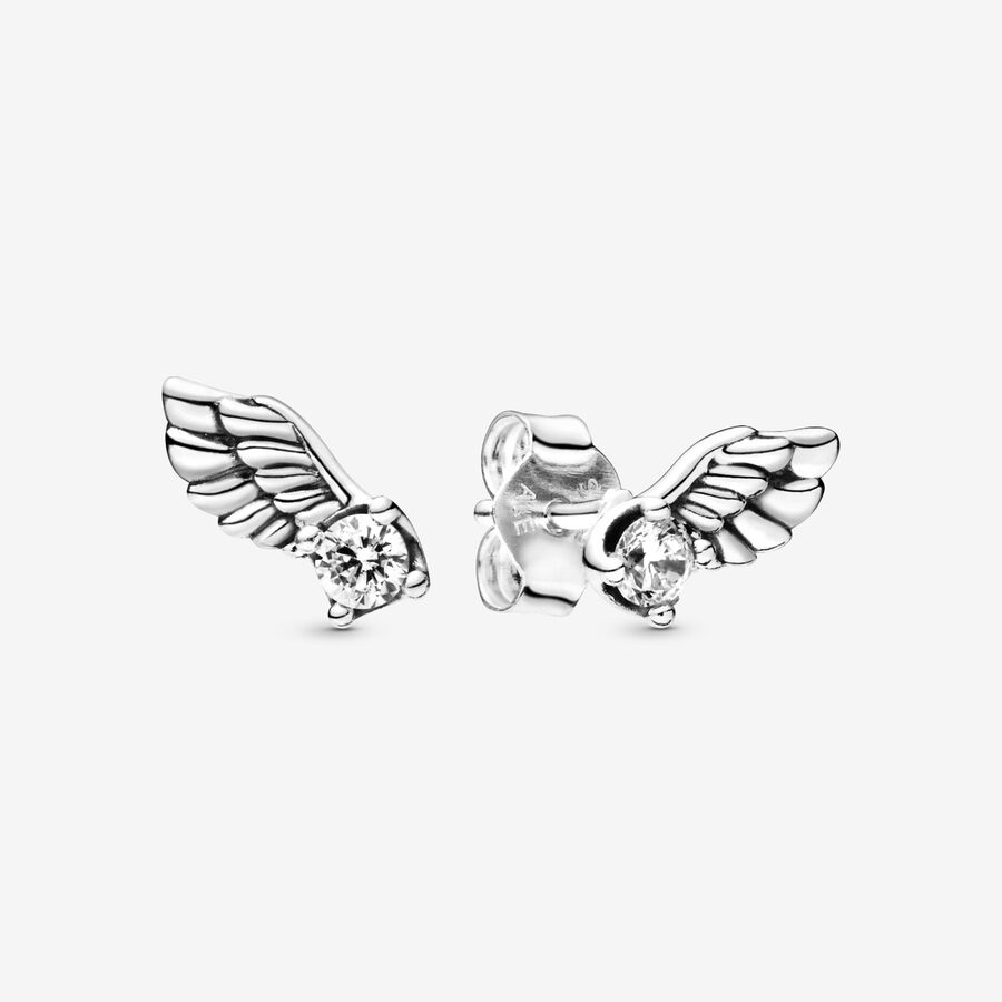 Pandora Sparkling Angel Wing Zucht Silber | AYUZMV-563