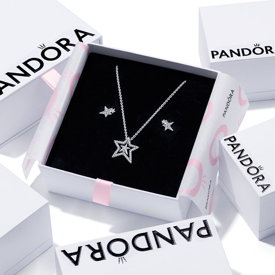 Pandora Sparkling Asymetric Star Gift Anhänger Mehrfarbig | WNAISM-891