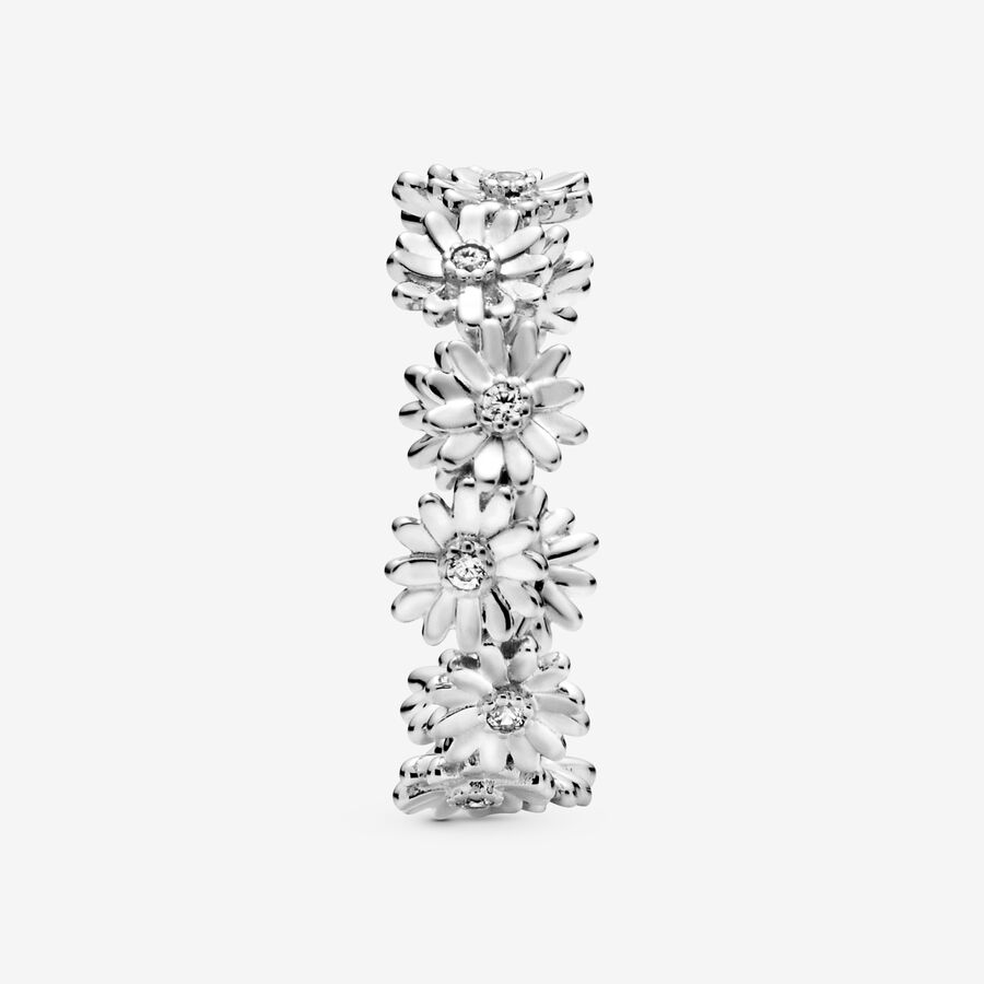 Pandora Sparkling Daisy Flower Crown Band Silber | WVLIPY-918