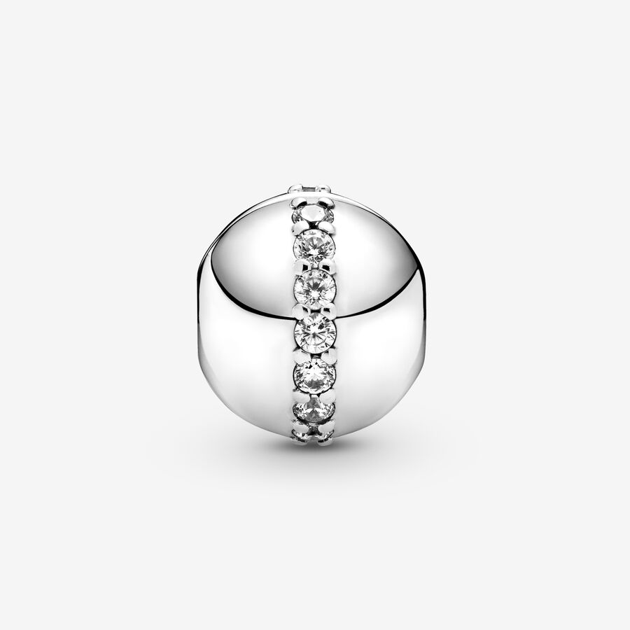 Pandora Sparkling Line Clip Klammern Silber | UKLYDV-673