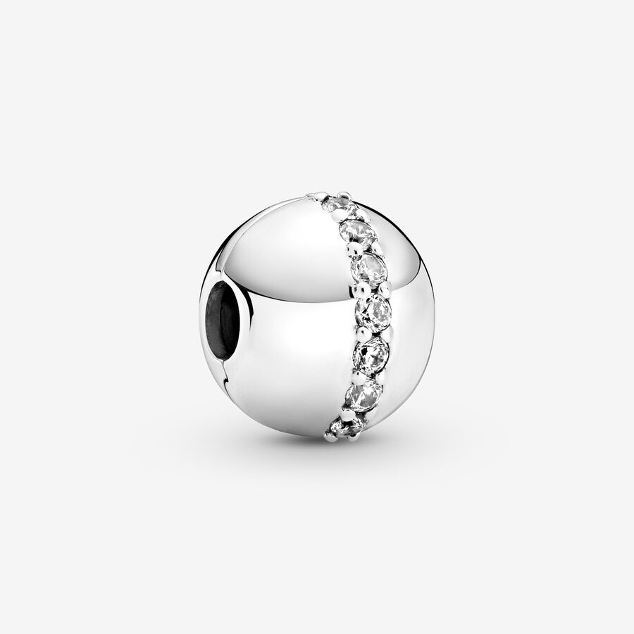 Pandora Sparkling Line Clip Klammern Silber | UKLYDV-673