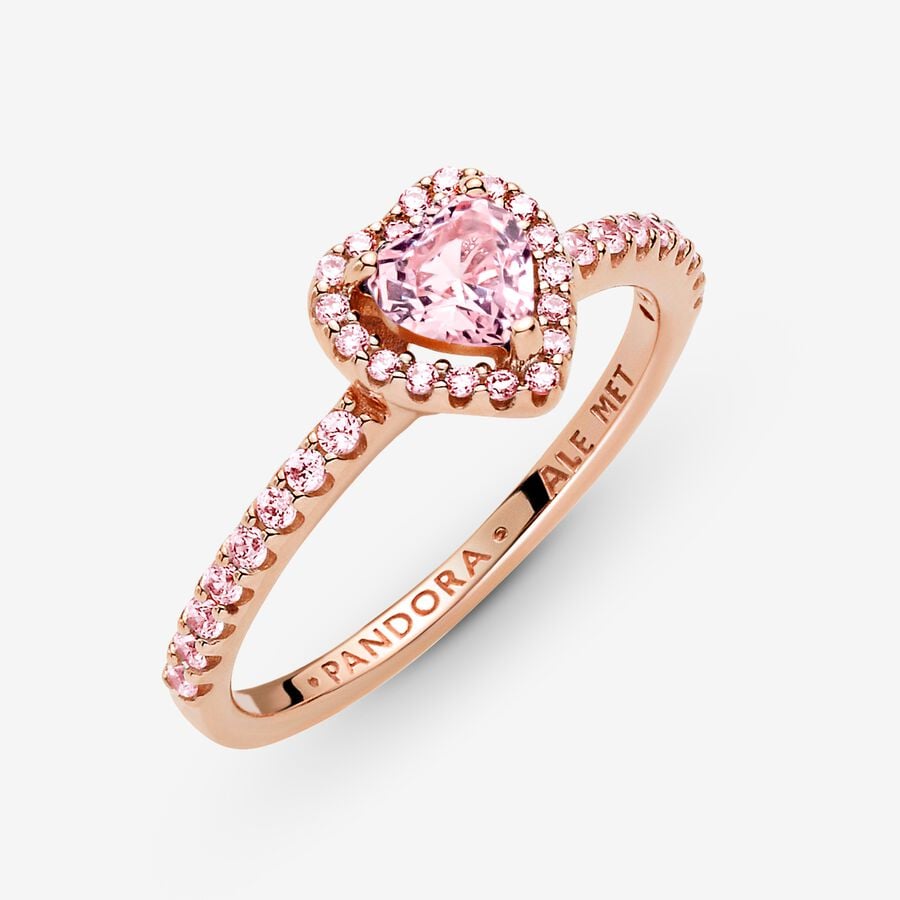 Pandora Sparkling Pink Wishbone Ring-sets Mehrfarbig | XFBMKU-870