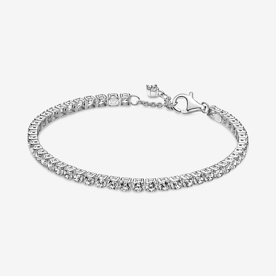 Pandora Sparkling Tennis Non-Charms Silber | XCHNRY-819