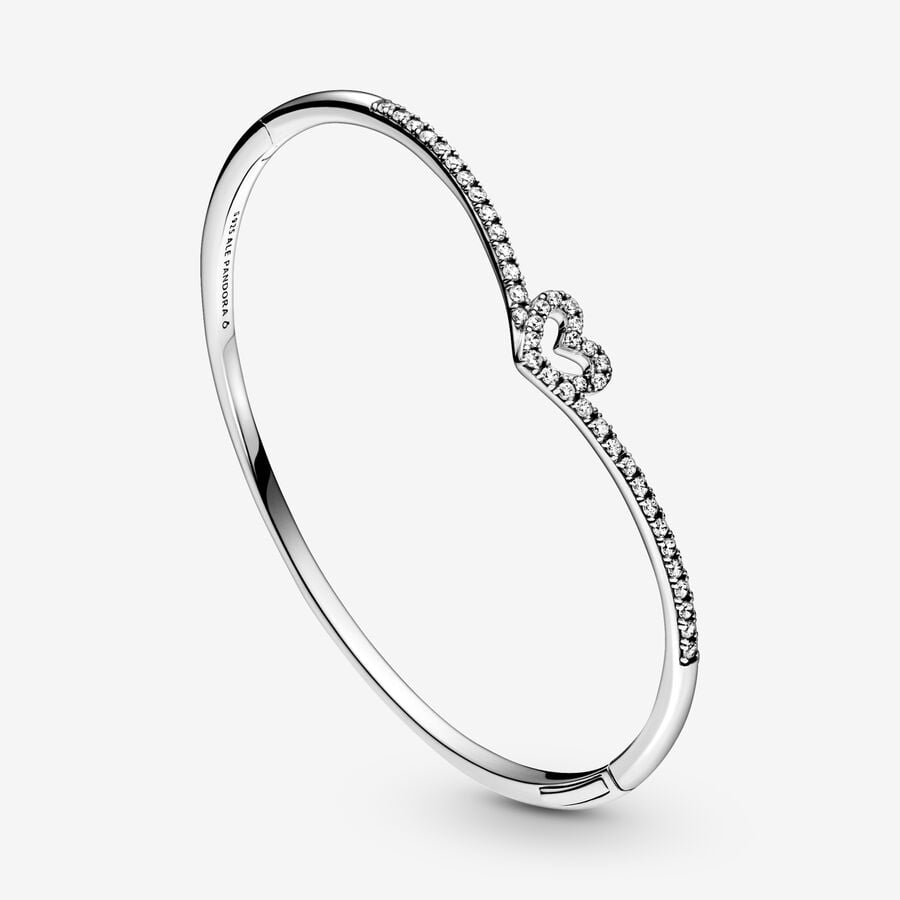 Pandora Sparkling Wishbone Armreifen Silber | JYWITL-271