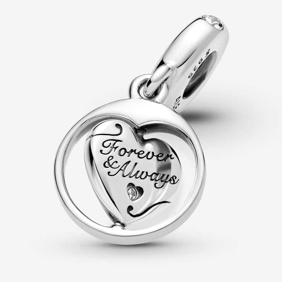 Pandora Spinning Forever & Always Soulmate Baumeln Silber | AJBFUW-102