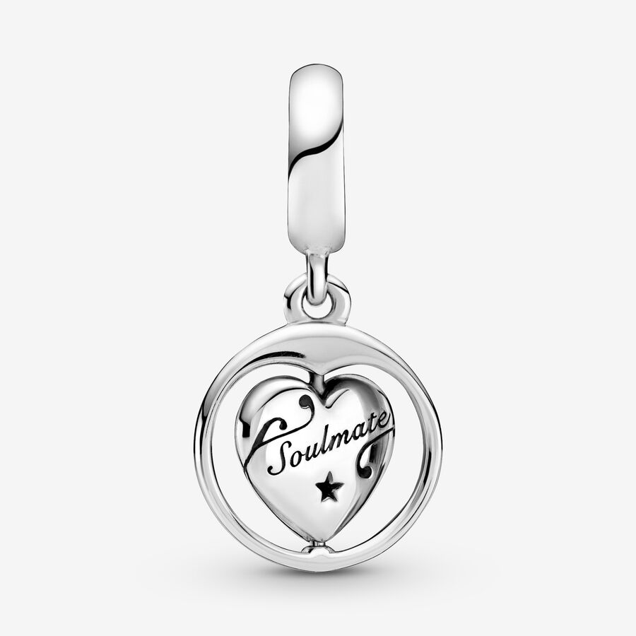 Pandora Spinning Forever & Always Soulmate Charms Silber | KUVZPA-103