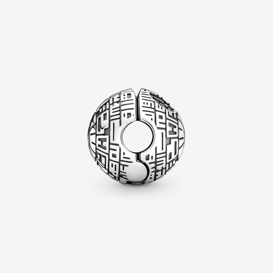 Pandora Star Wars Death Star Clip Klammern Silber | XLQRAV-623