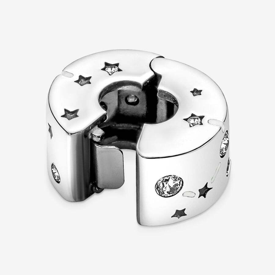 Pandora Stars & Galaxy Clip Klammern Silber | CMJIEF-638