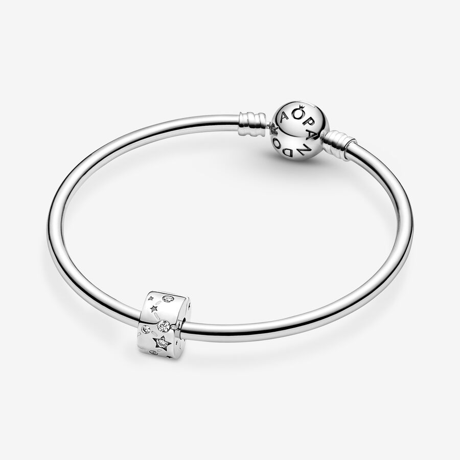 Pandora Stars & Galaxy Clip Klammern Silber | CMJIEF-638