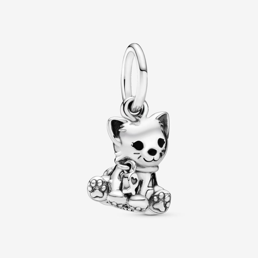 Pandora Sweet Cat Baumeln Silber | KRBAYD-879